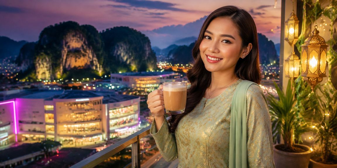 Suasana hiburan kasino Hari Raya di Ipoh Malaysia